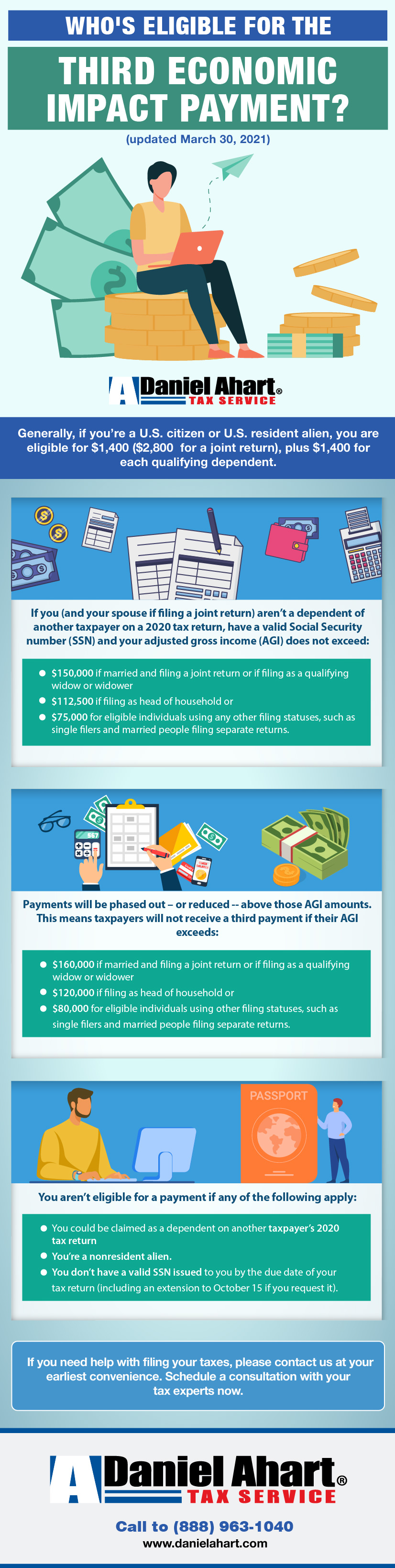 Who's Eligible for the Third Economic Impact Payment - Daniel Ahart